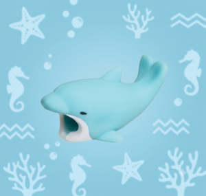 PROTECTOR CABEZAL ANIMALS BITE DELFIN AZUL