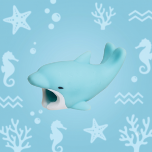 PROTECTOR CABEZAL ANIMALS BITE DELFIN AZUL