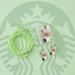 KIT PROTECTOR DE CABLE STARBUCKS VERDE