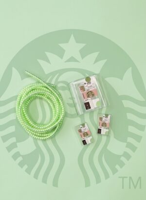 KIT PROTECTOR DE CABLE STARBUCKS VERDE